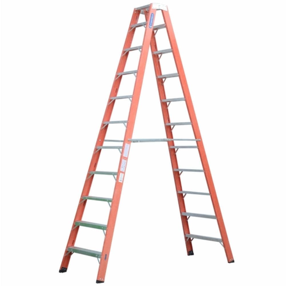 Escada Tesoura Fibra de Vidro 3,8 Metros TF12 - ES000025 - COGUMELO