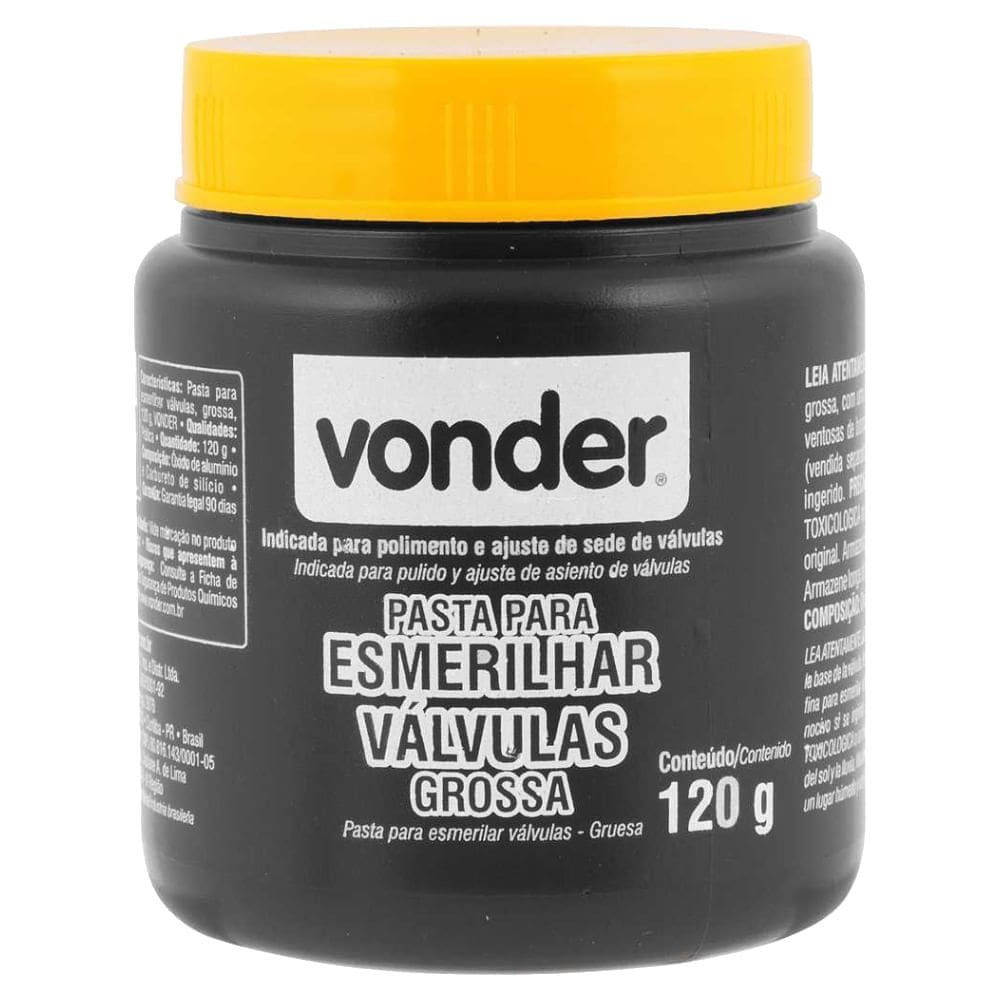Pasta para Esmerilhar Válvulas 120 Gramas Grossa - 1298120001 - VONDER