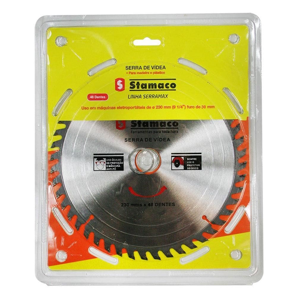 Disco de Serra Videa 230mm 9.1/4”” 48 Dentes - 2260 - STAMACO
