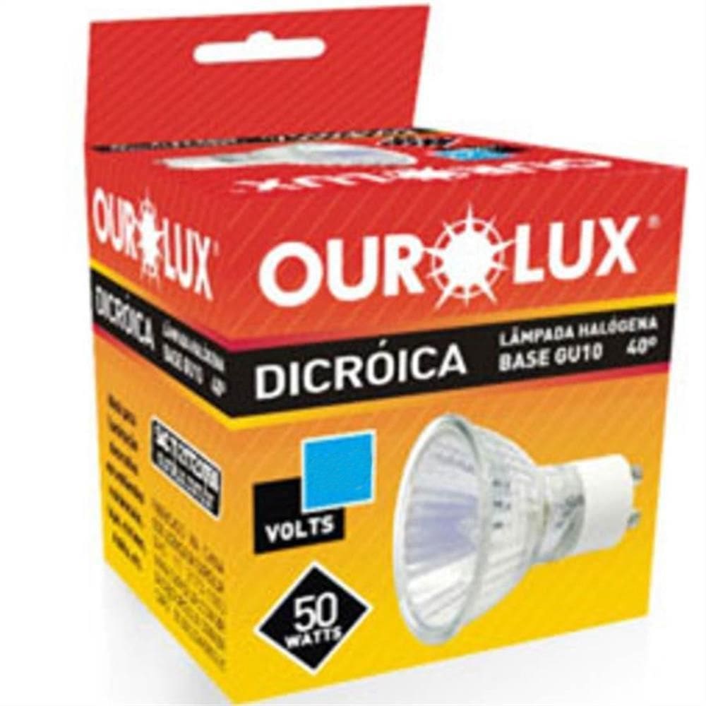 Lâmpada Dicróica GU10 220V 50W - 01387 - OUROLUX