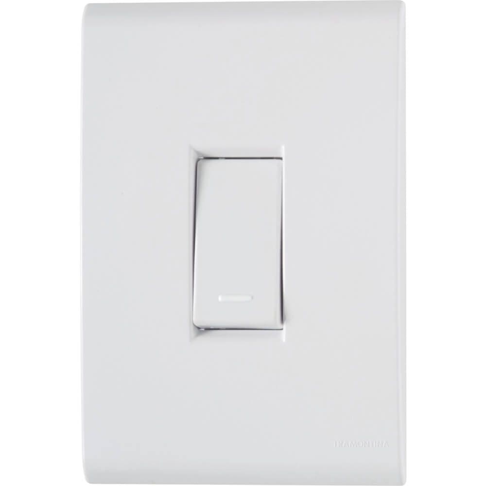 Conjunto Liz 4x2 com 1 Interruptor Simples de 10 Ampères e 250 Volts - 57170001 - TRAMONTINA