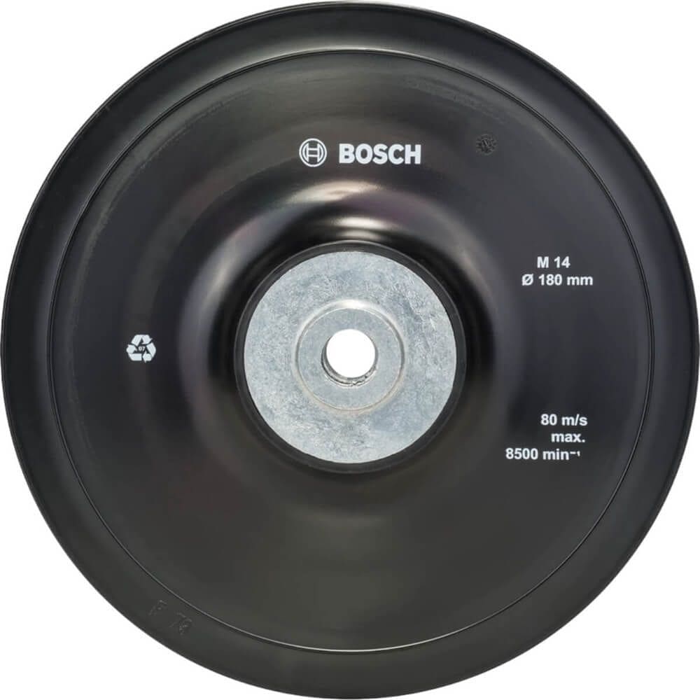 Prato de Borracha para Disco de Fibra 7”” com Porca - 2608601209 - BOSCH