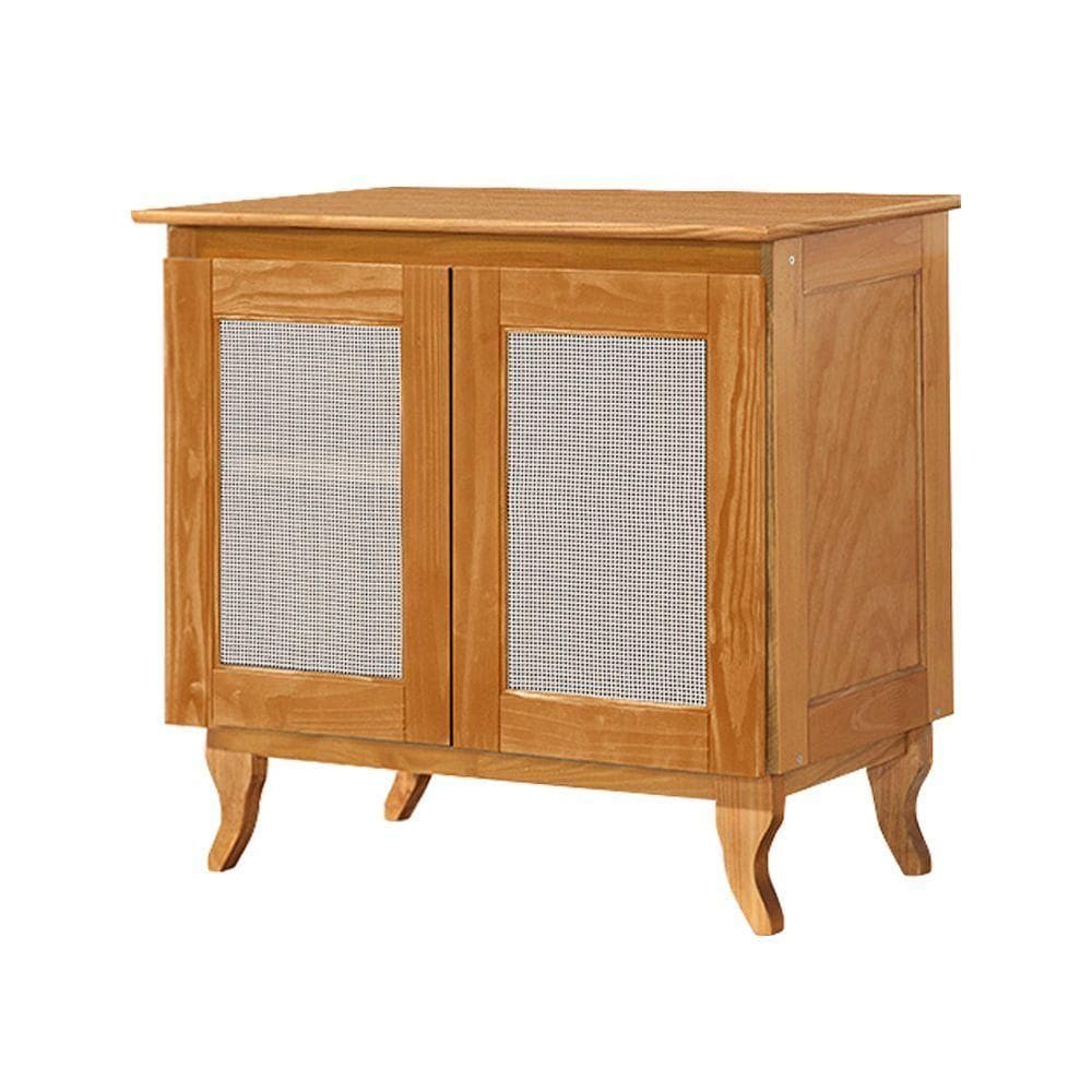 Buffet Em Madeira Maciça Deltan 2 Portas Em Telinha - Imbuia