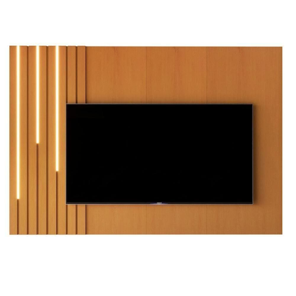 Painel Suspenso Boto 1.8 Com Led Sala Para Tv`s Até 70 Pol Nature
