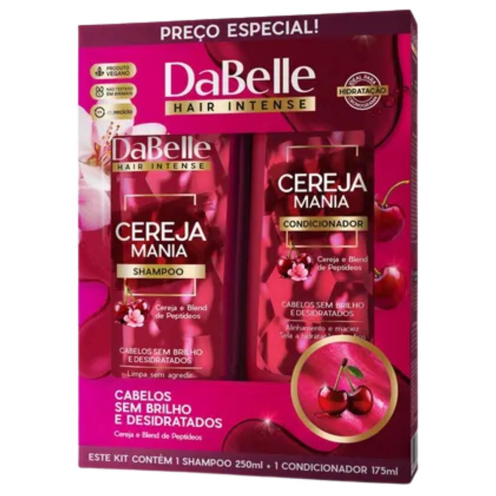 Kit Shampoo e Condicionador Cereja Mania Dabelle Blend