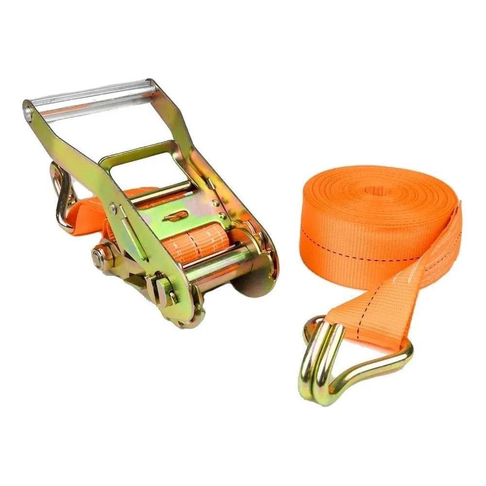 Kit Catraca + Cinta Amarração 1,5 Ton 4,5Mts Rabicho J Carga