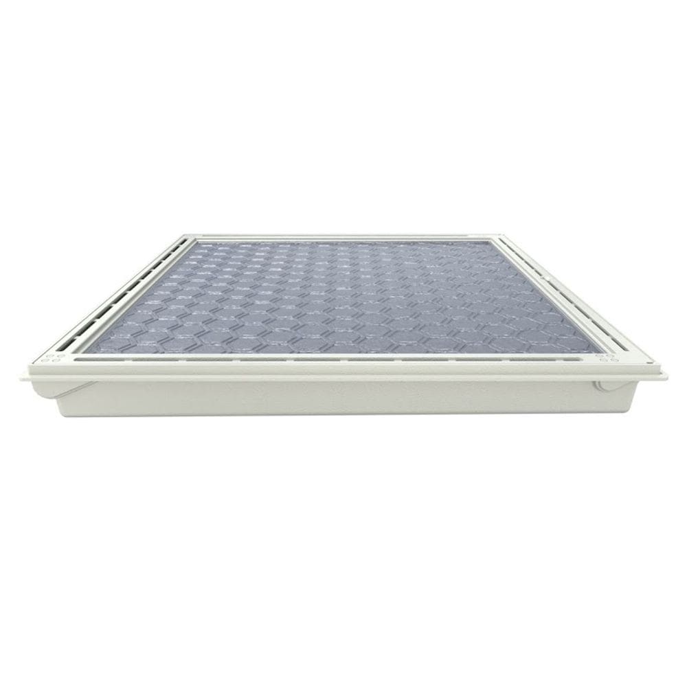 Tampa Casa Máquina Piscina e Rebaixo Gaveta Branco 120x120cm