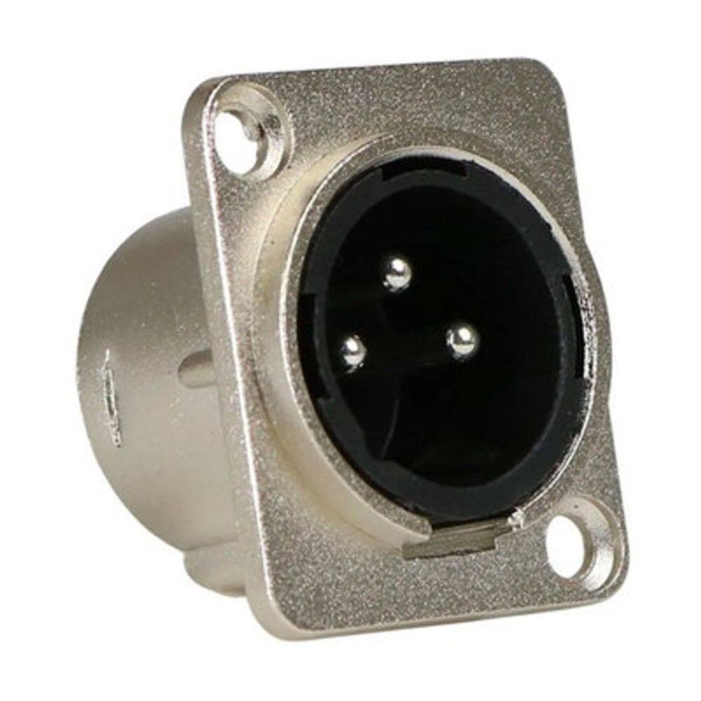 Conector Xlr Painel Cromado Mxt 10 Unidades