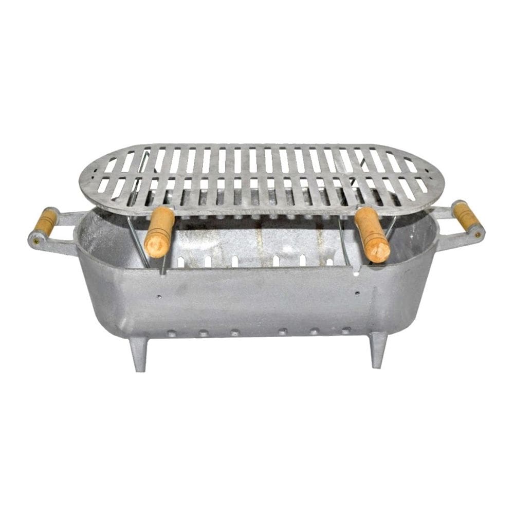 Churrasqueira Alumínio Fundido Grosso Sem Tampa e Suporte