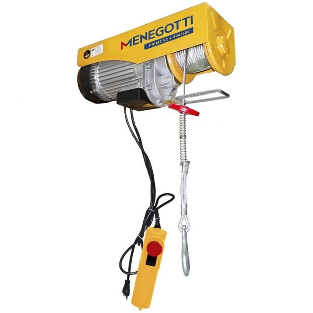 Guincho de Coluna Elétrico Prime V2 300/600 Kilos Monofásico 220 Volts - 40230612 - MENEGOTTI