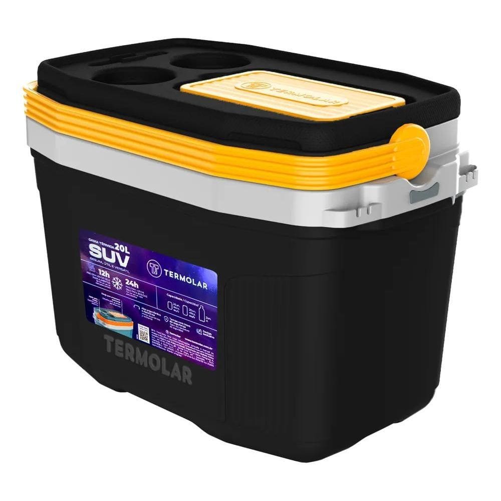 Caixa Térmica Suv 20L Termolar Cooler Preto