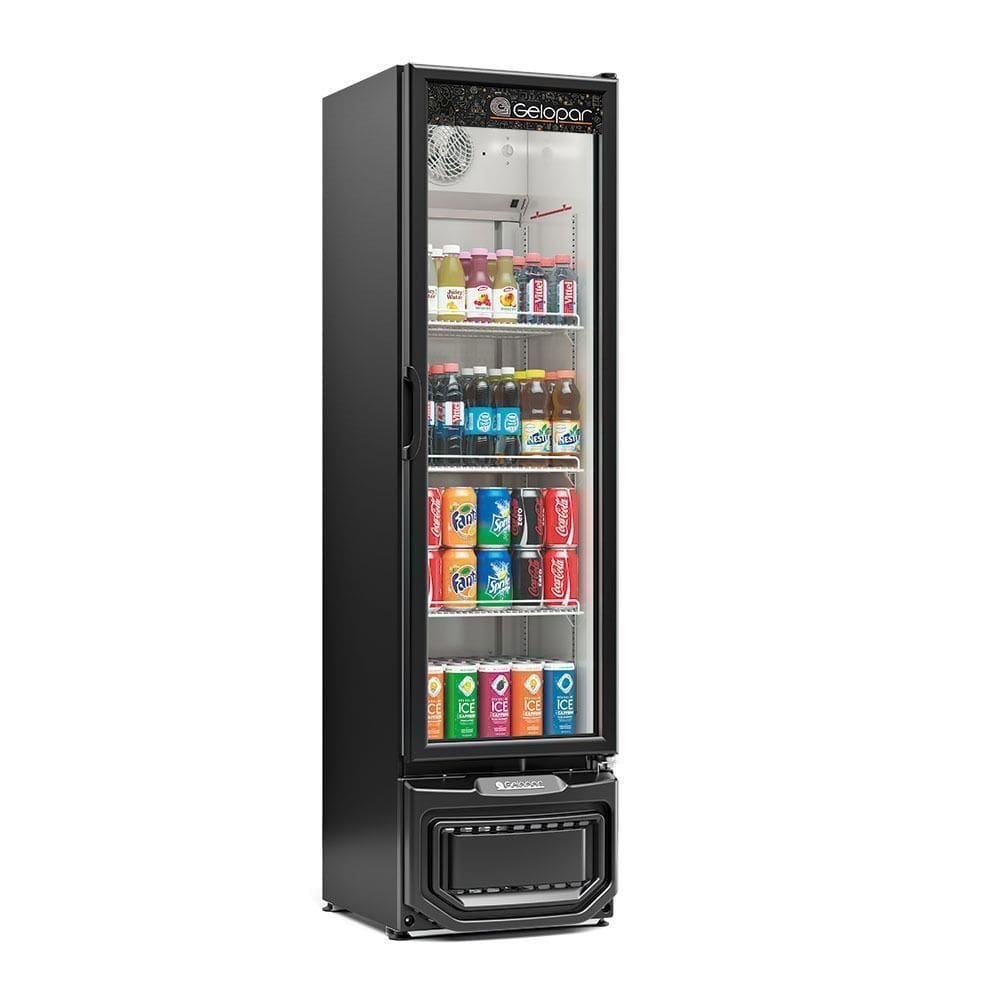 Refrigerador Vertical GPTU230 228L Preto Gelopar 110V