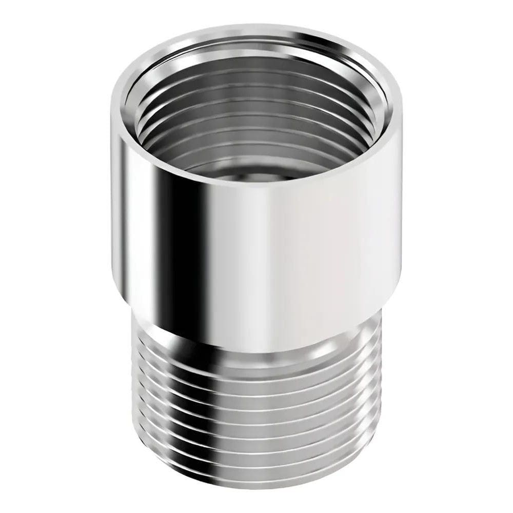 Extensão Lisa Curta 1/2 Alongador Metal Cromado Prolongador