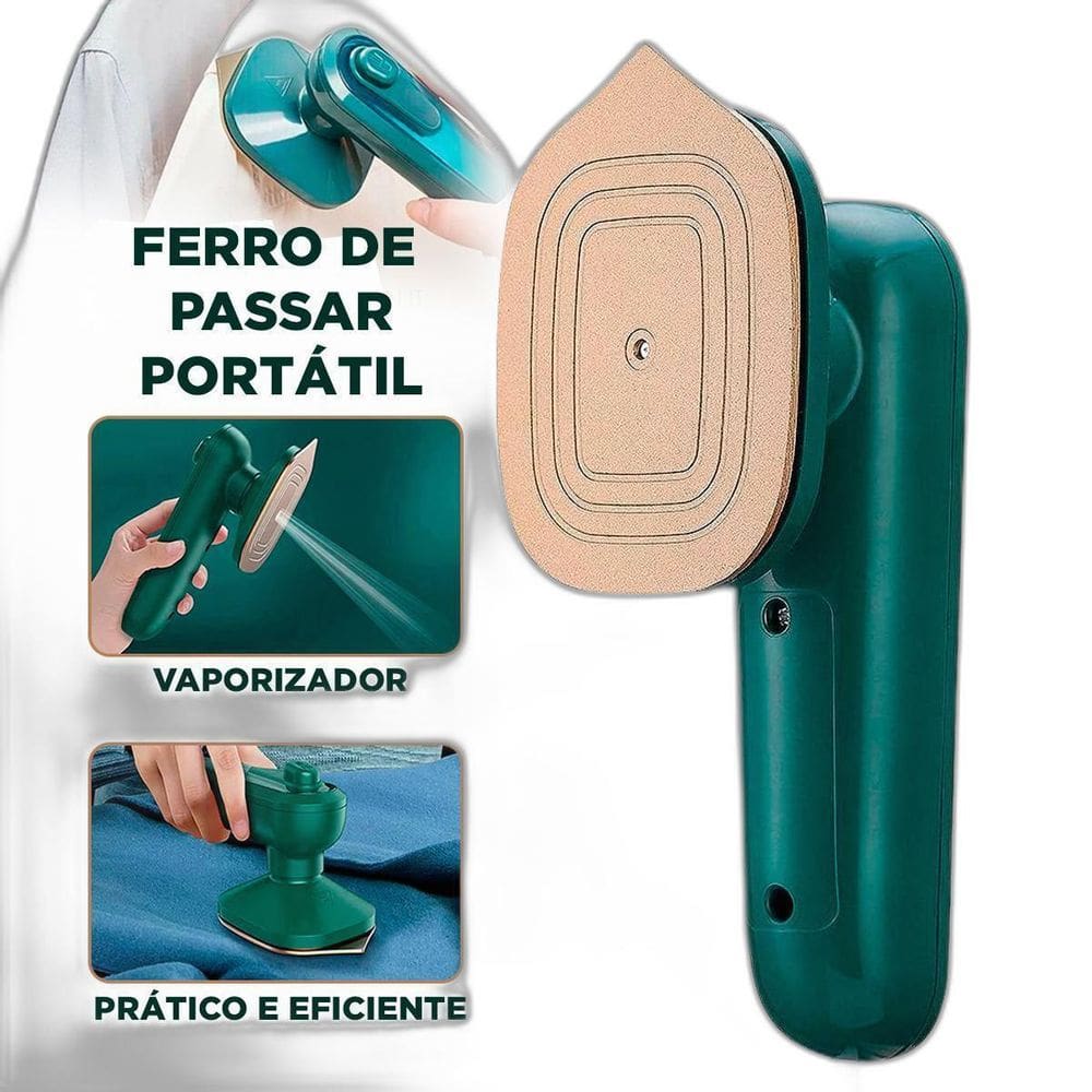Ferro Passar Portátil Viagem Avião Turbo À Vapor