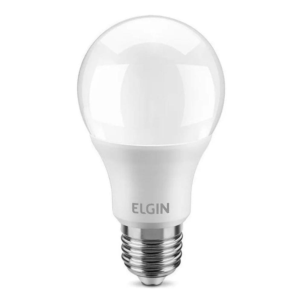 Kit 10 Lâmpadas Bulbo Led A55 4.9W Elgin 6500K Cor Da Luz Br