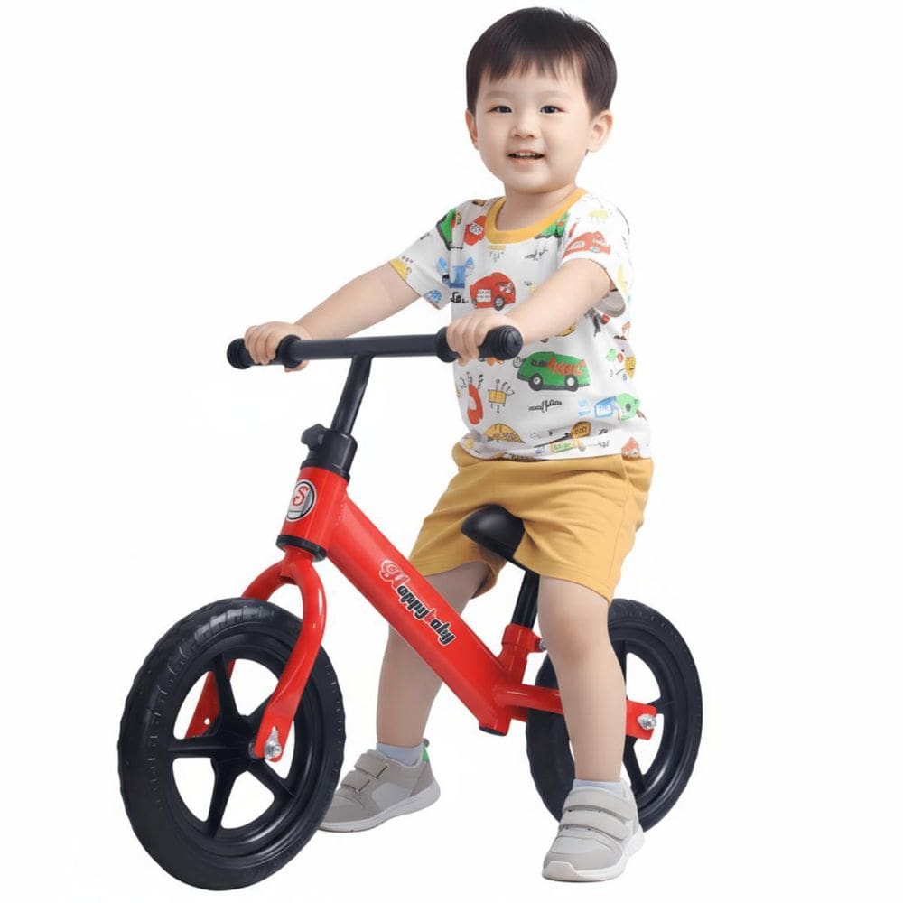 Bicicleta Sem Pedal Equilíbrio Infantil Vermelha - Castela