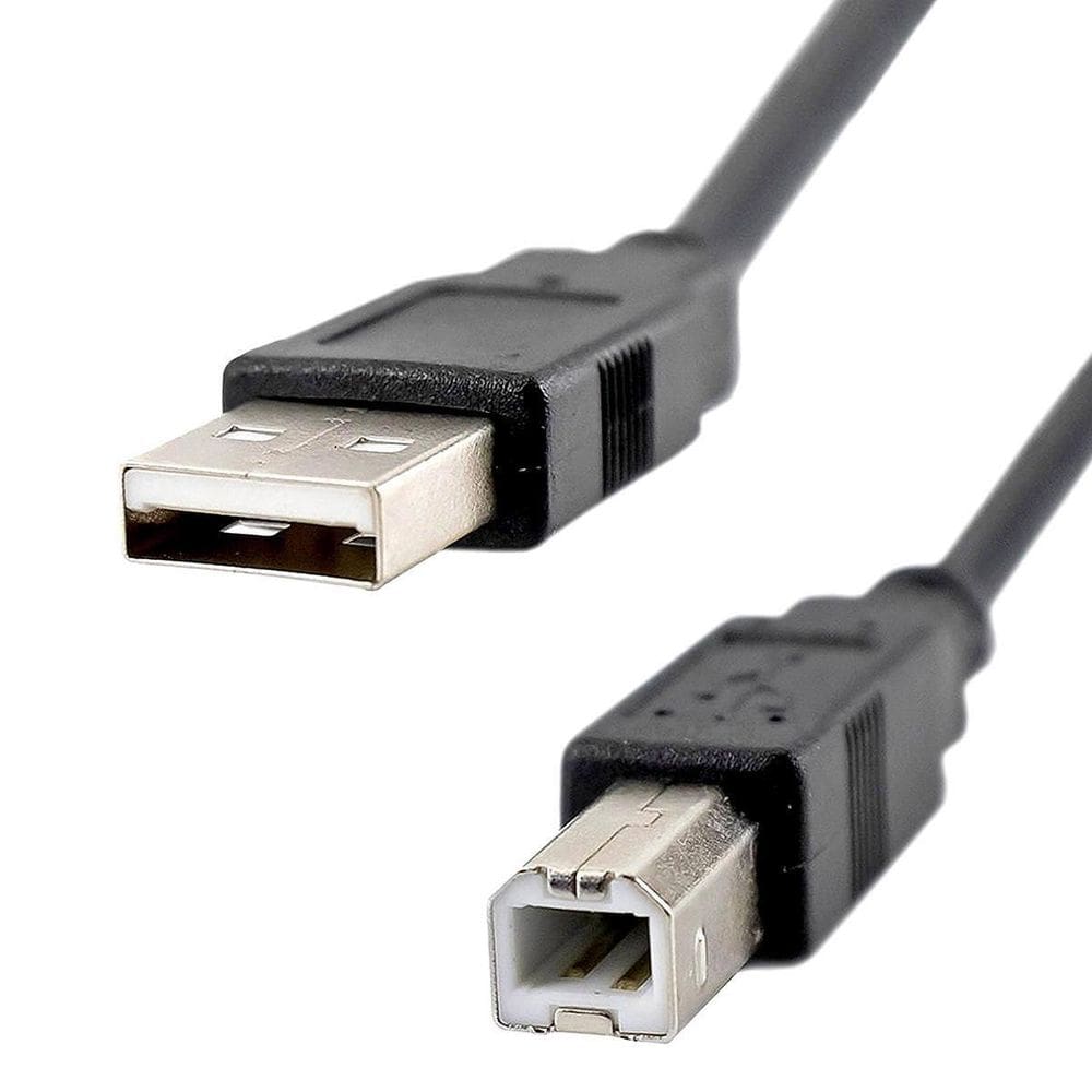 Cabo Usb 5M Am+Bm Para Impressoras Com Filtro Nt 03936 Preto