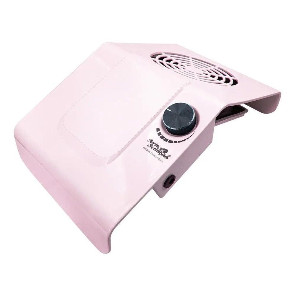 Coletor De Pó Aspirador Sugador Unha Gel Profissional Rosa