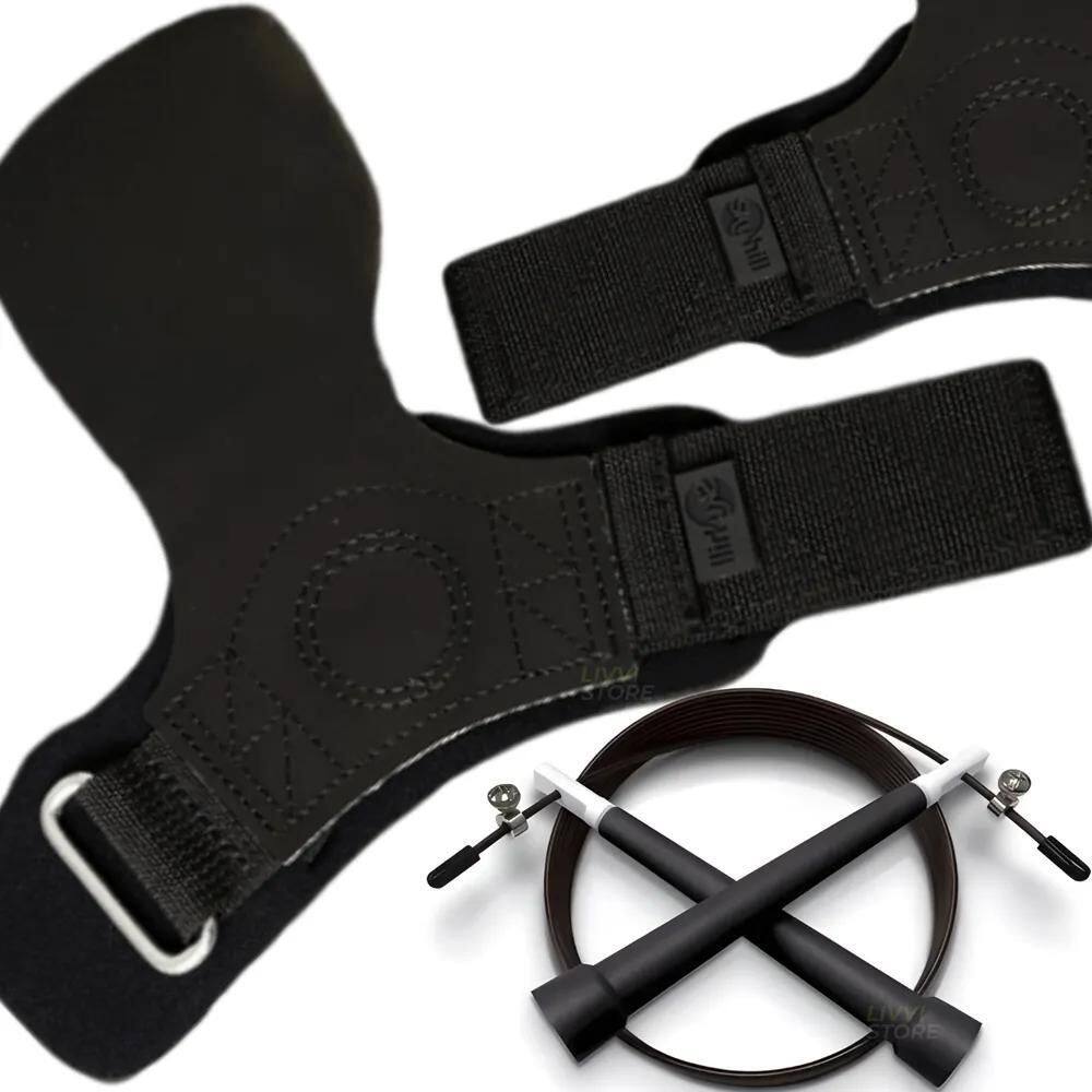 3X Luva Crossfit Skyhill Hand Grip Competition Barra Lpo Wod