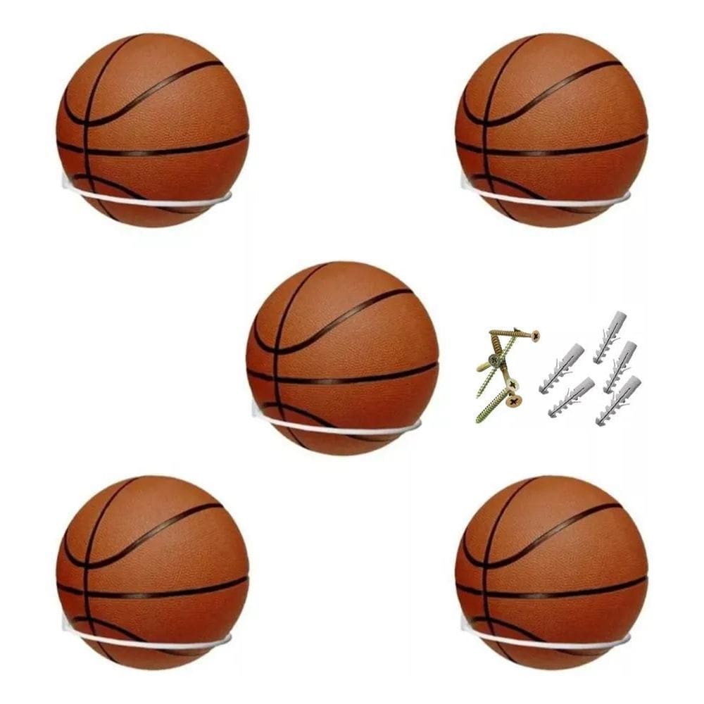 Kit05 Suporte Bola Futebol Basquete Vôlei +Parafusos Buchas