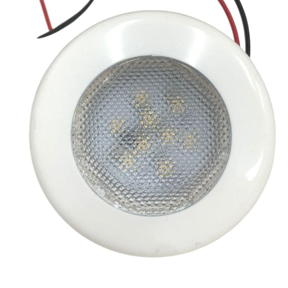 Luminária Redonda 3 Polegadas De Embutir 9 Leds Branco 12V