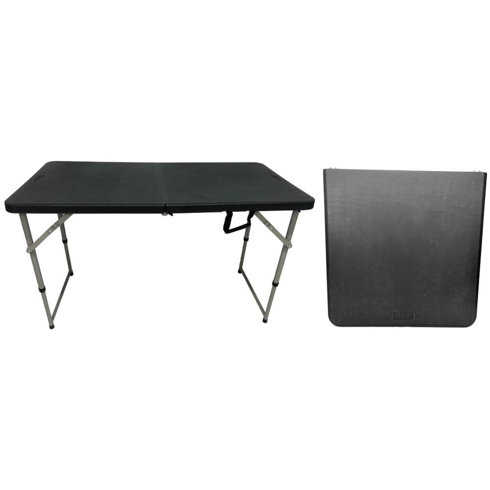 Mesa Dobrável 3 Alturas Preta 1,22m