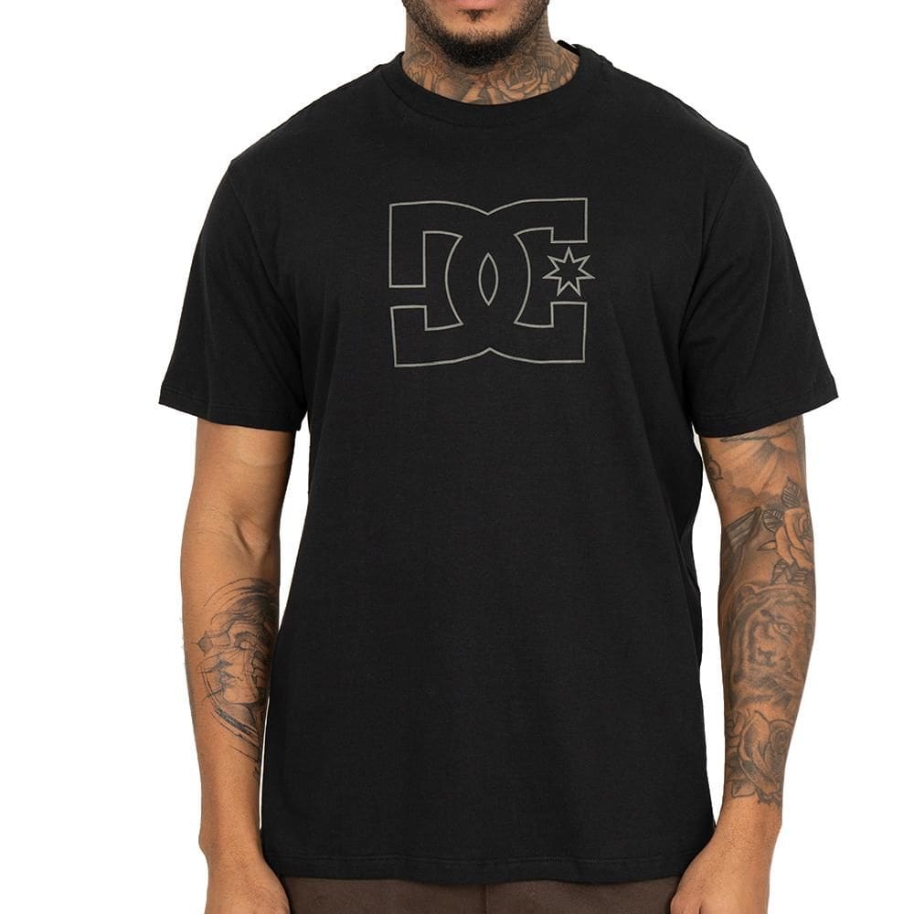 Camiseta DC Shoes Outline Star SM26 Masculina Preto