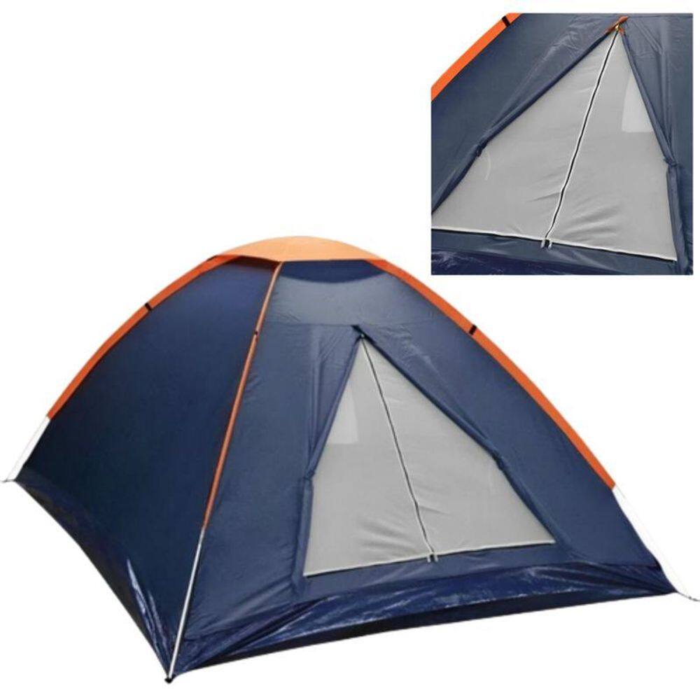 Barraca Iglu Azul 3 Pessoas Leve Com Tela Antimosquito