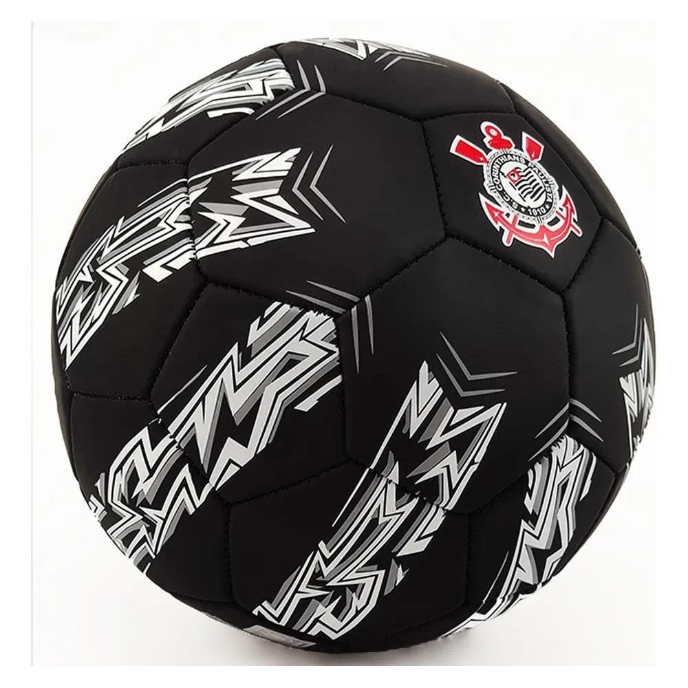 Bola De Futebol Licenciada Corinthians  Sccp  N 5 Cor Preto