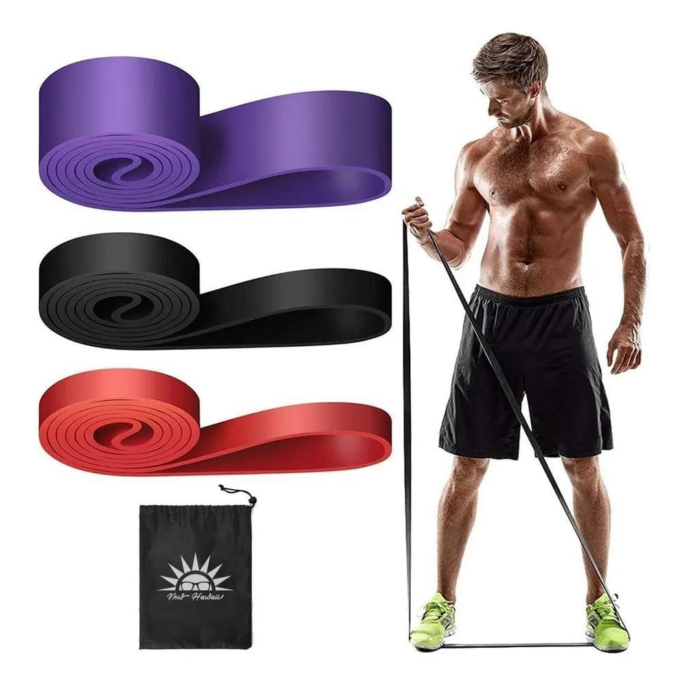 Kit 3 Super Band Elástico Extensor Exercício S-03L