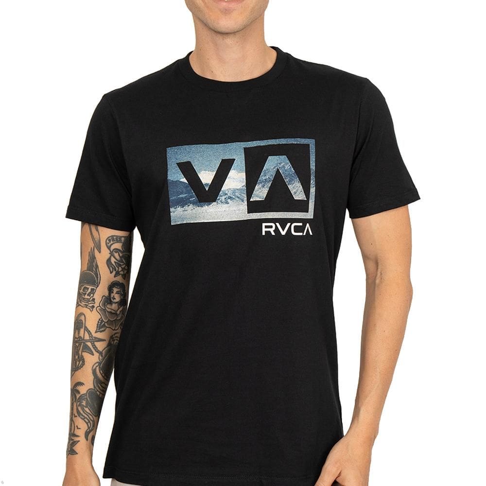 Camiseta RVCA Balance Box SS PS SM26 Masculina Preto