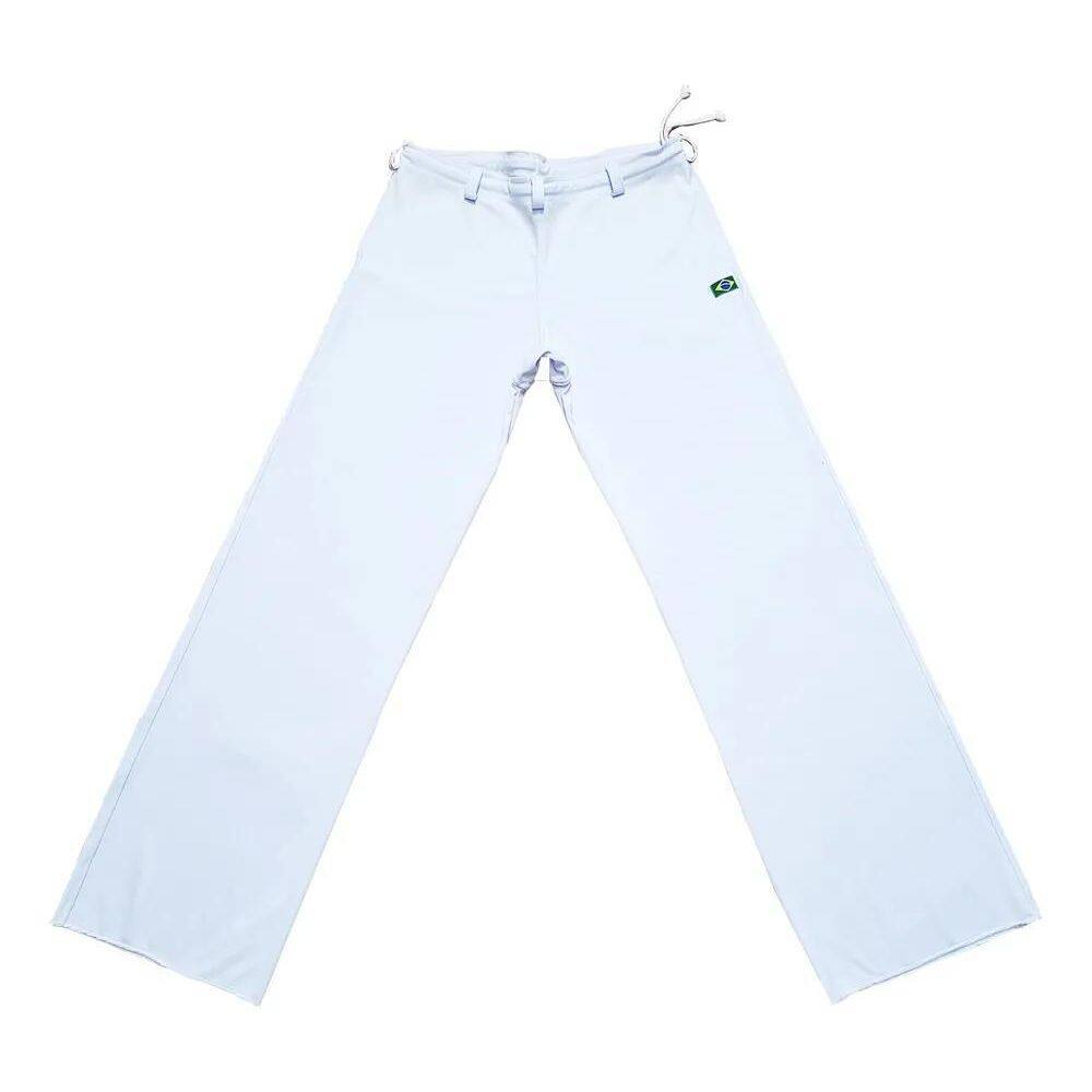 3X Calça De Capoeira Branca Adulto Abada Helanca Poliamida T