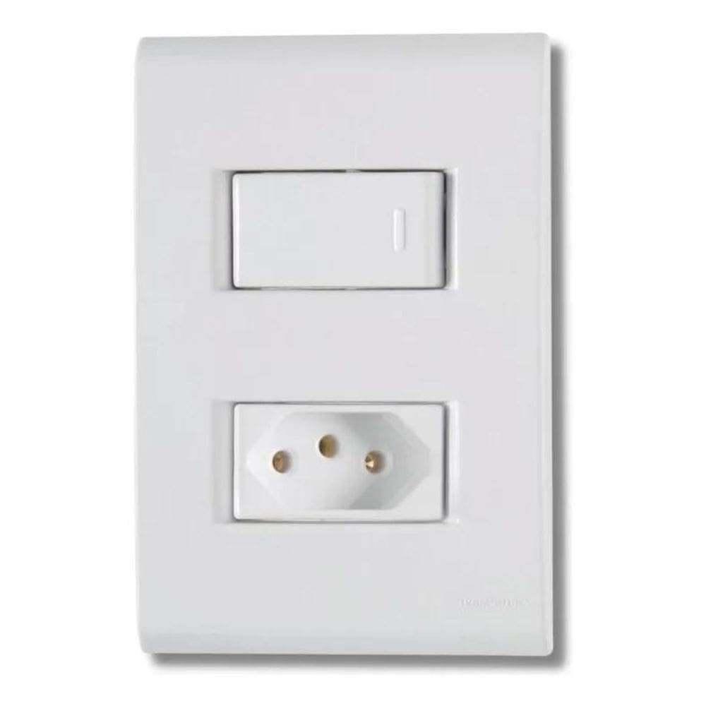 Interruptor Tramontina 1 Tecla Simples Liz Tomada 10A 250V C