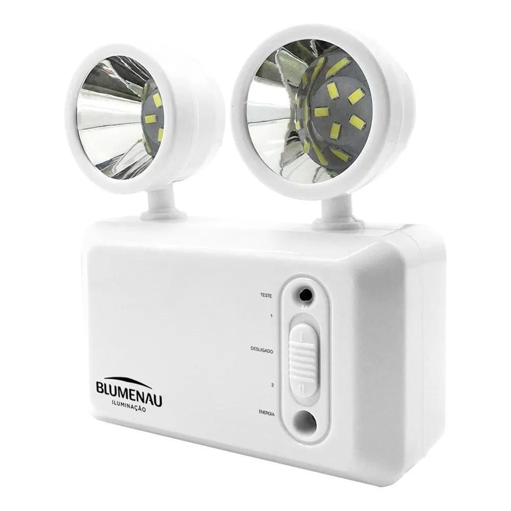 Luminaria Blumenau Bloco Luz De Emergência Farol Led Ajustáv