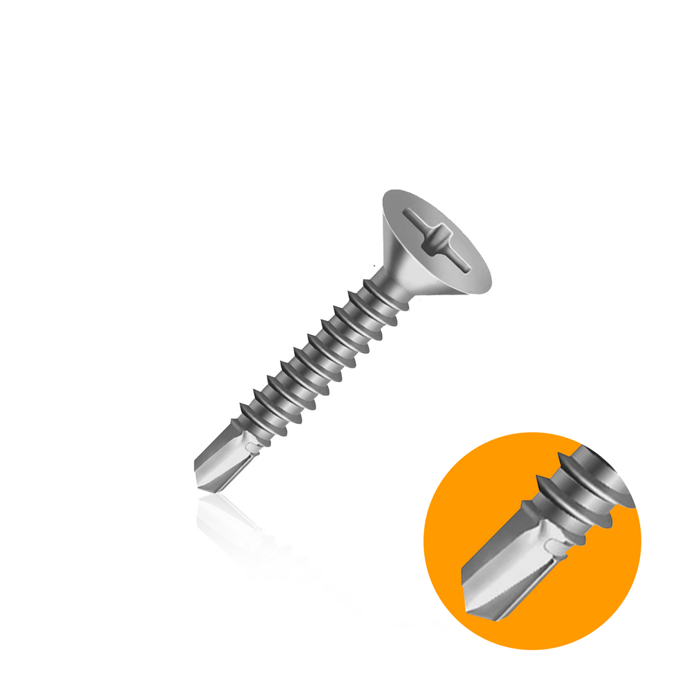 Parafuso 3,9x25 Auto Atarraxante Chata Zincado Cx 500