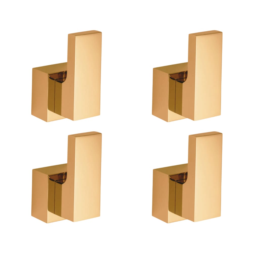 Kit Acabamento para Registro base deca Alavanca até 1`` pol com 4 unidades Dourado Brilhante