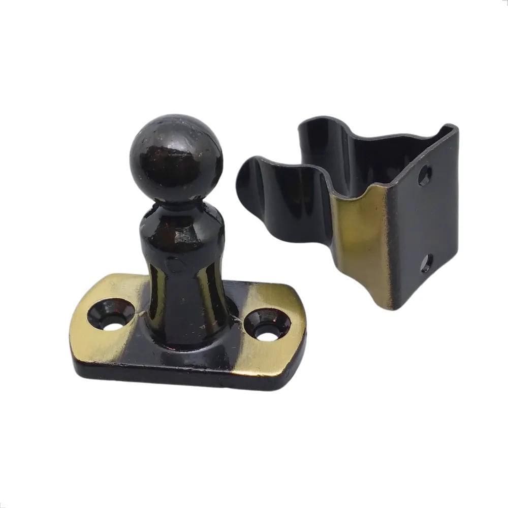 Prendedor Trava Para Porta Ouro Latonado Oxidado União Mundi