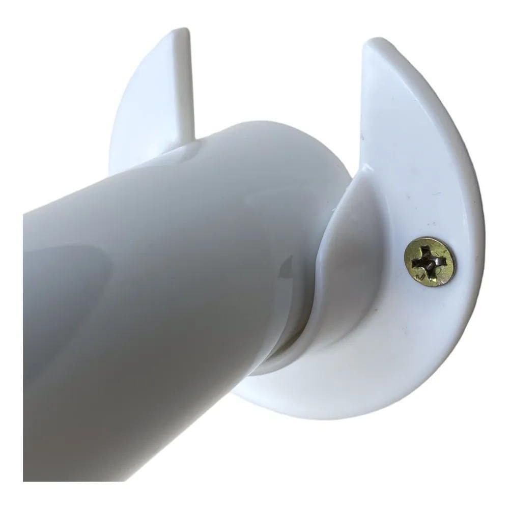 Par Suporte Flange Bastão Parede Varão Cortina 28Mm