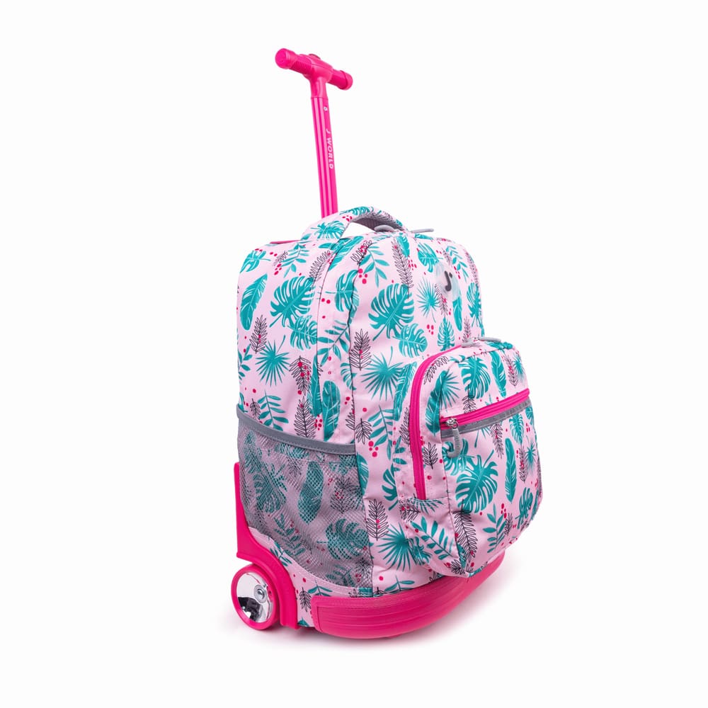 Mochila com rodinhas J World Girls Sunrise 18 para viagens escolares