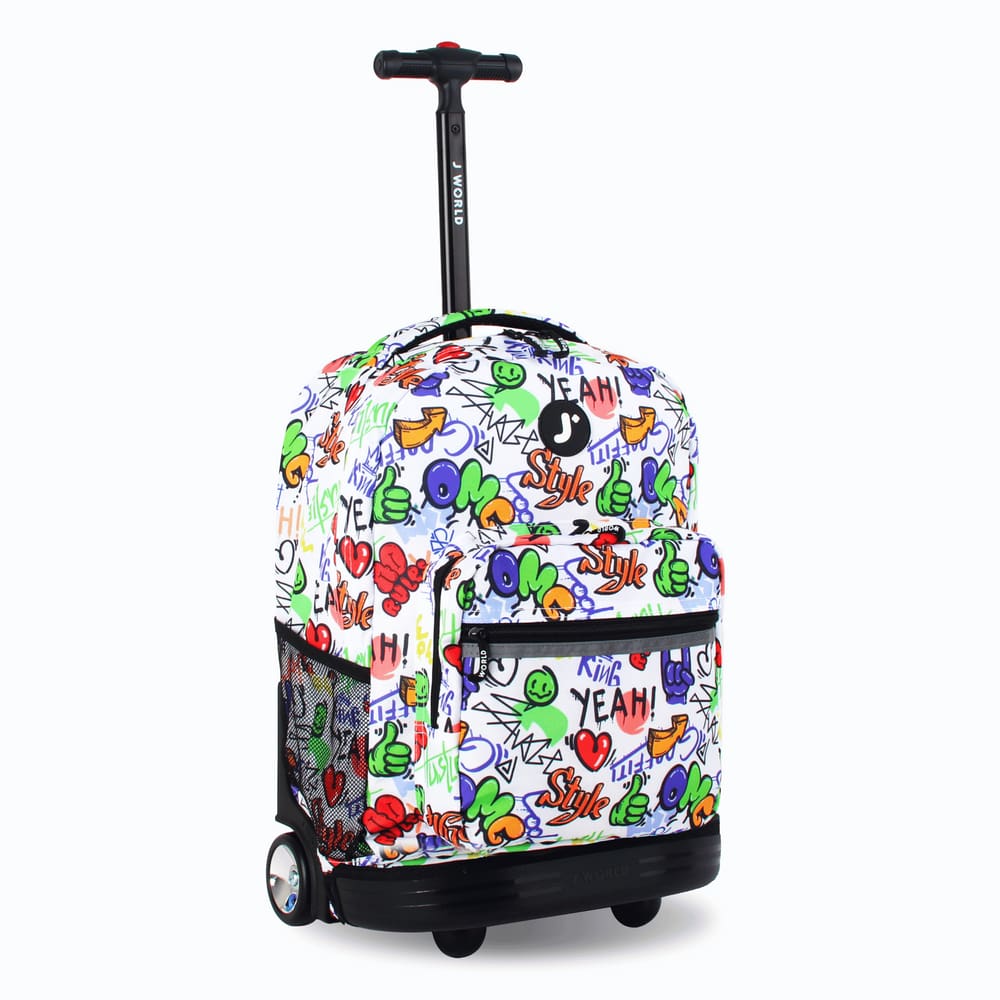 Mochila com rodinhas J World Sunrise 18 Street Art para meninos/meninas