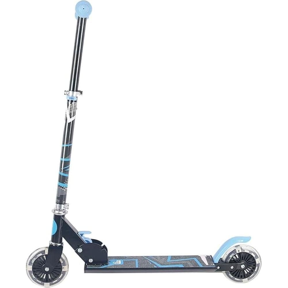 Patinete Ajustável 2 Rodas Com Luzes Azul - Fenix