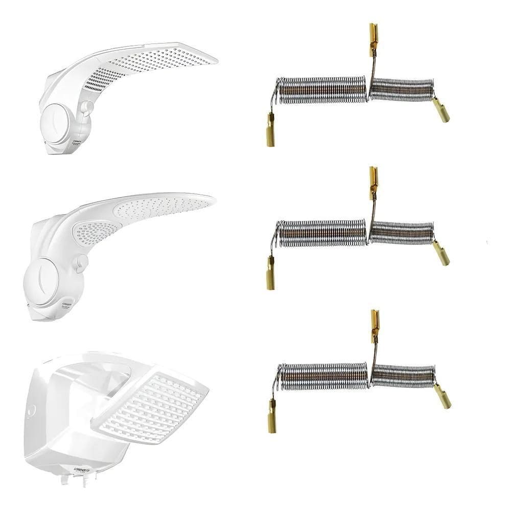 3 Uni Resistencia Duo Shower Compativel Lorenzetti 220 7500W