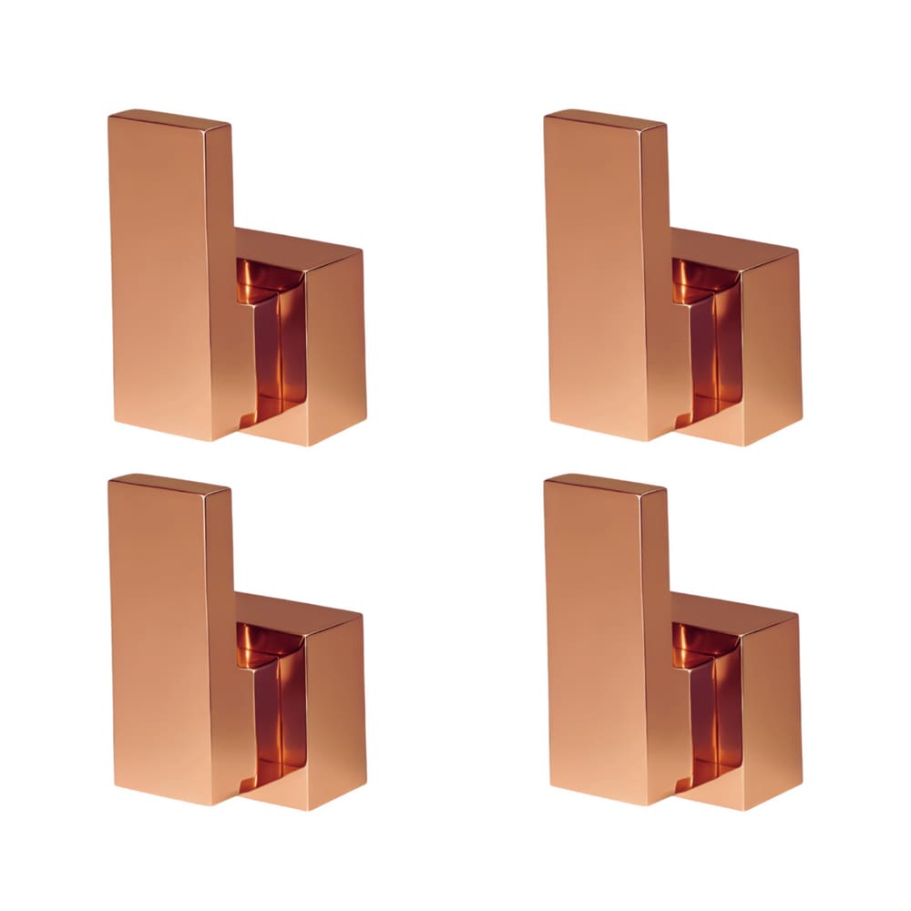 Kit Acabamento para Registro base deca Alavanca até 1`` pol com 4 unidades Rose-Gold Brilhante