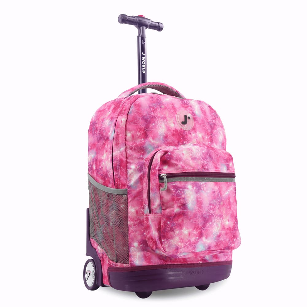 Mochila com rodinhas J World Girls Sunrise 18 Purple Galaxy