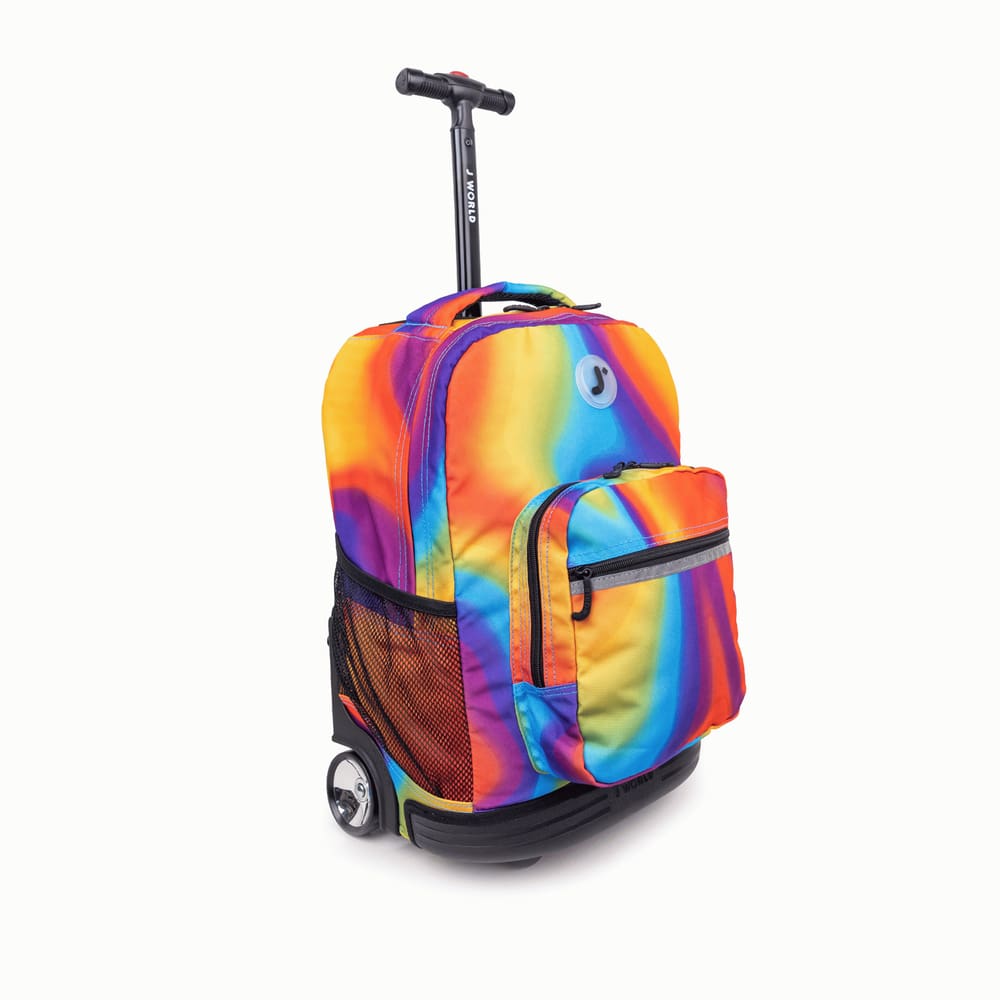 Mochila com rodinhas J World Girls Sunrise 18 para escola e viagens