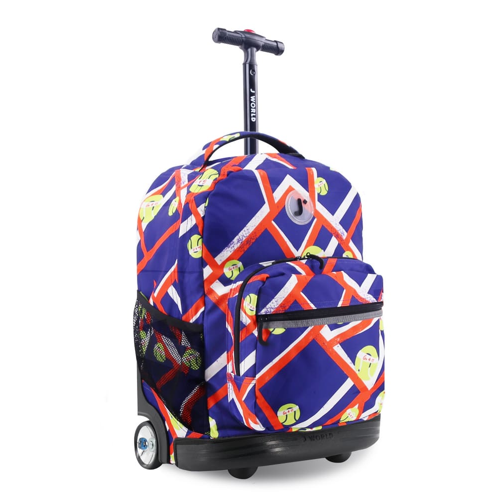 Mochila com rodinhas J World Sunrise 18 Tênis para meninos/meninas