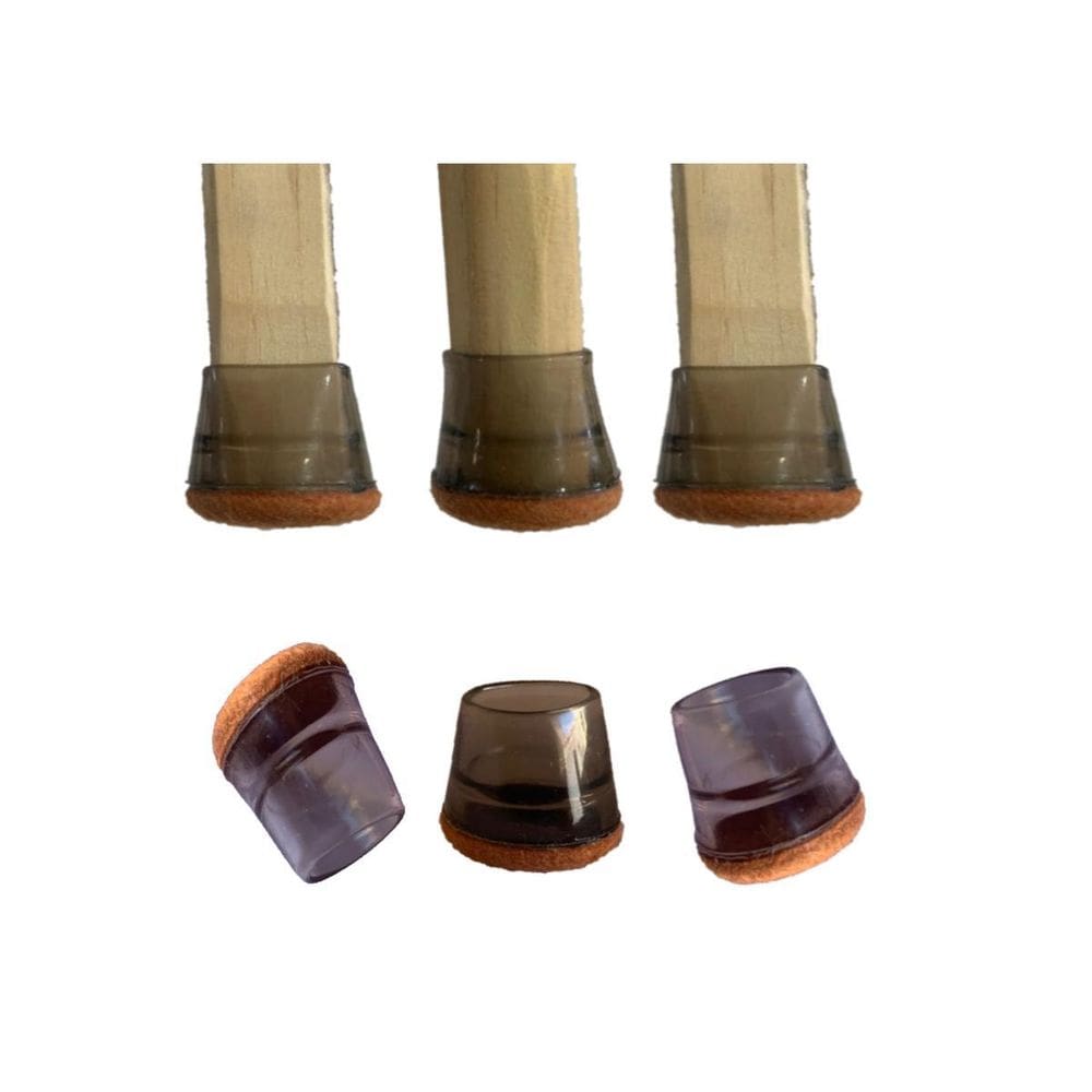 Kit 4 Pé Silicone Moveis Feltro Quad 15Mm Red 20Mm 23Mm