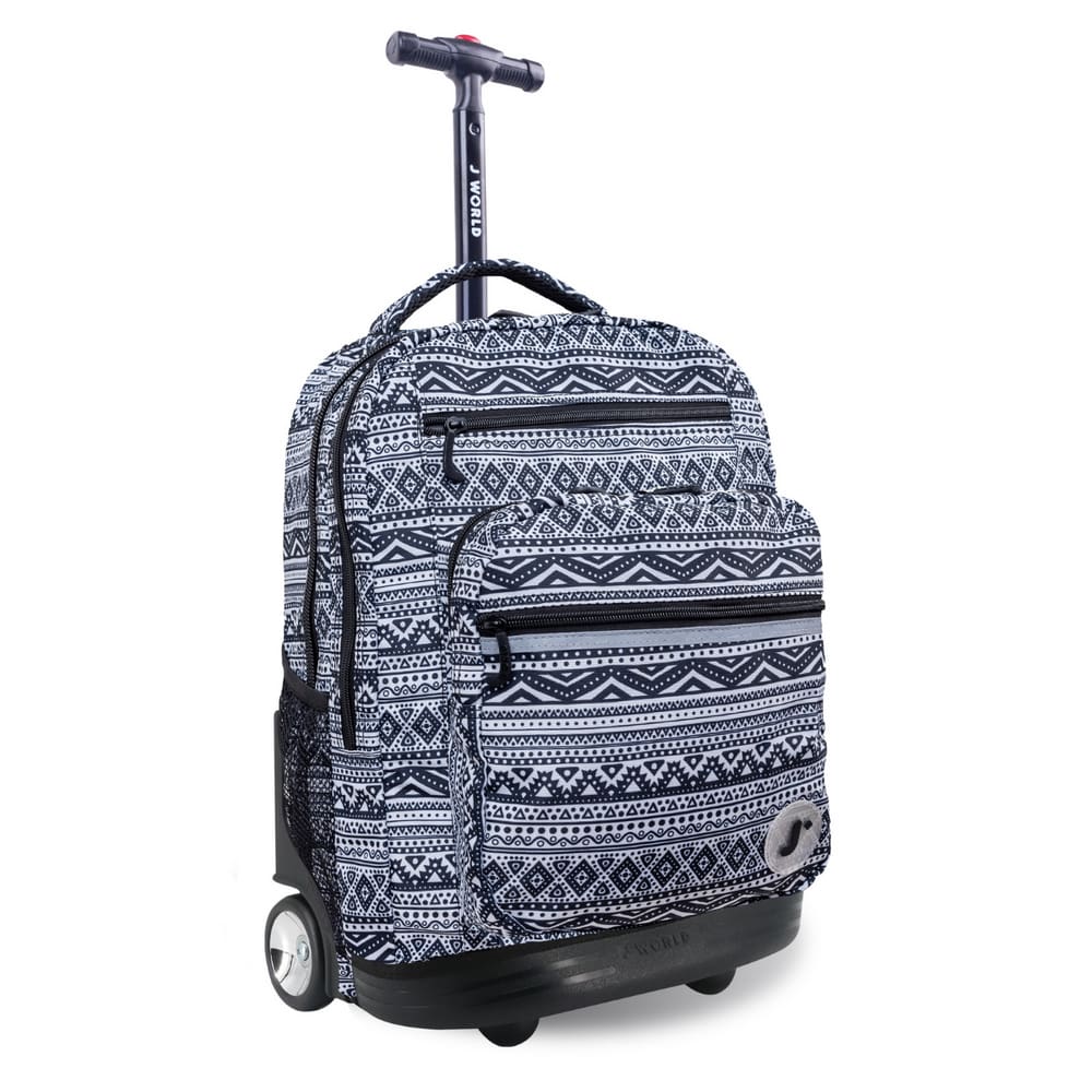 Mochila com rodinhas J World Sundance 20 com capa para laptop 15.6