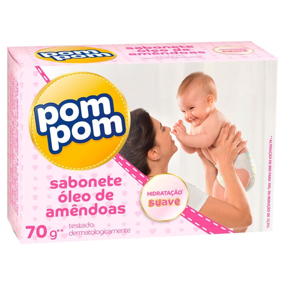 Sabonete Infantil Pom Pom Óleo de Amêndoas 70g