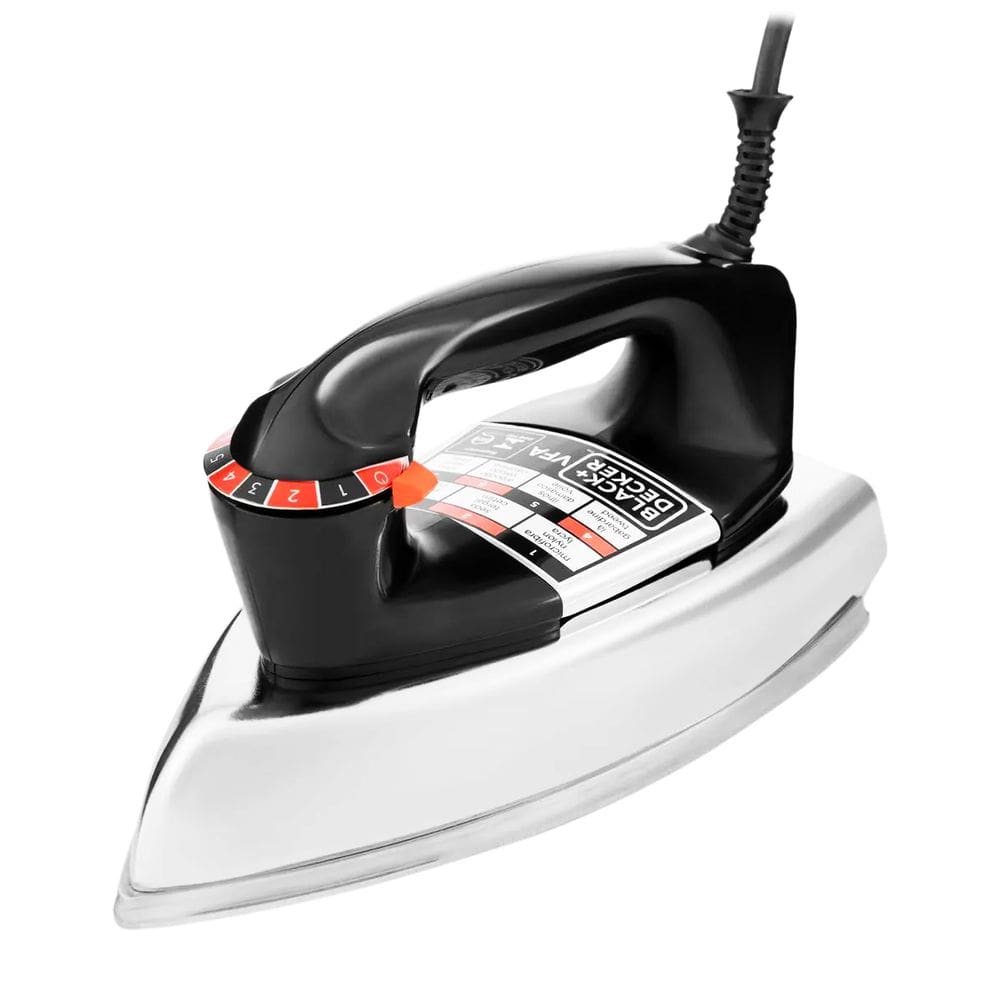 Ferro de Passar a Seco Black Decker VFA1110 Base de Alumínio